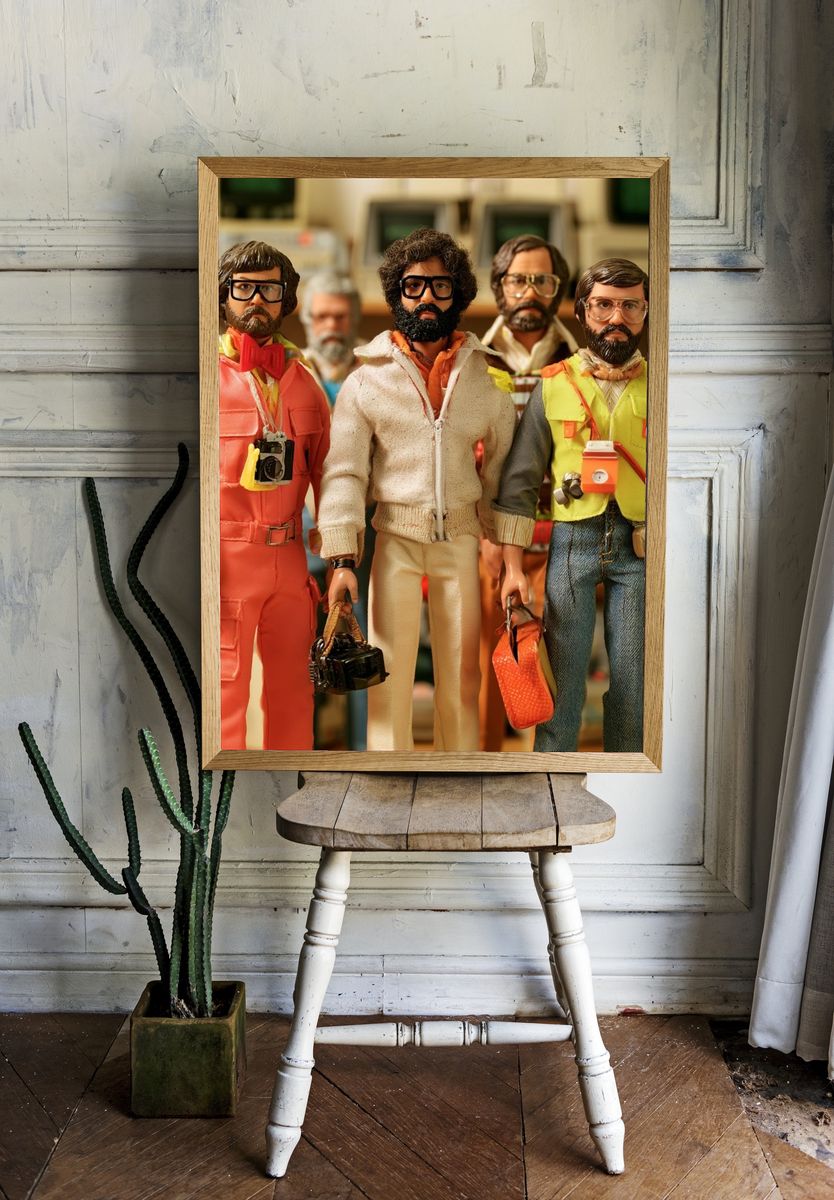 Retro Doll Portrait Poster. room preview