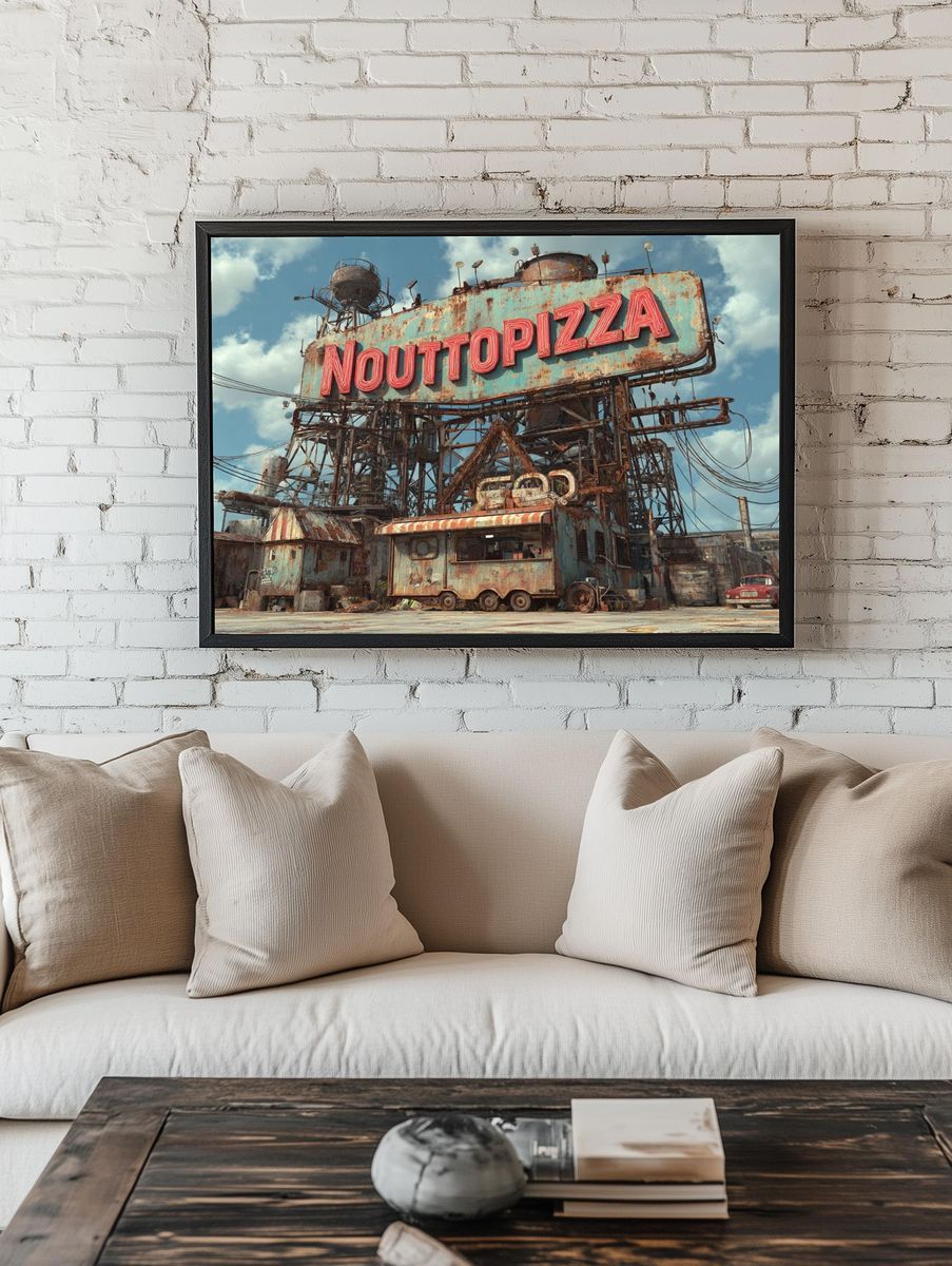 Nouttopizza — Retro Diner Print. room preview