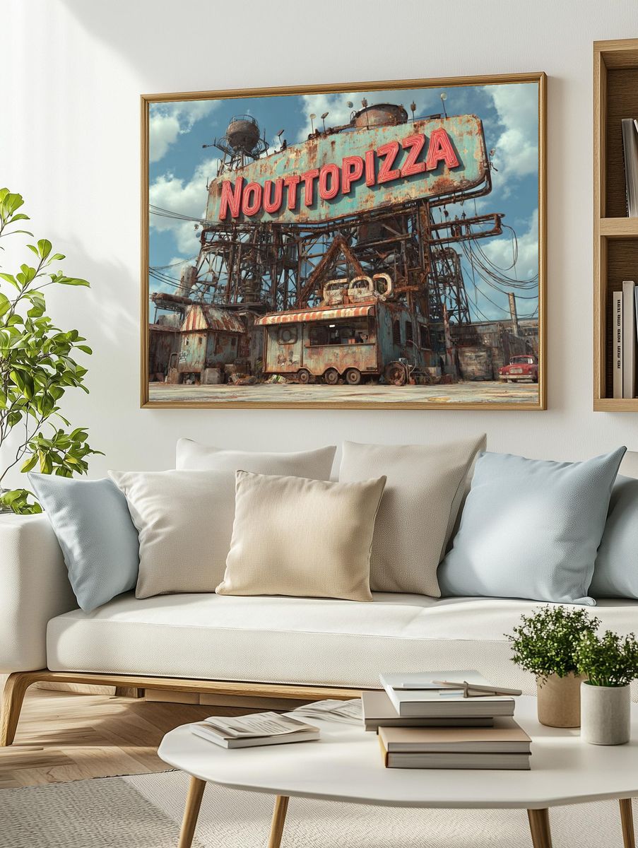 Nouttopizza — Retro Diner Print. — room view 2