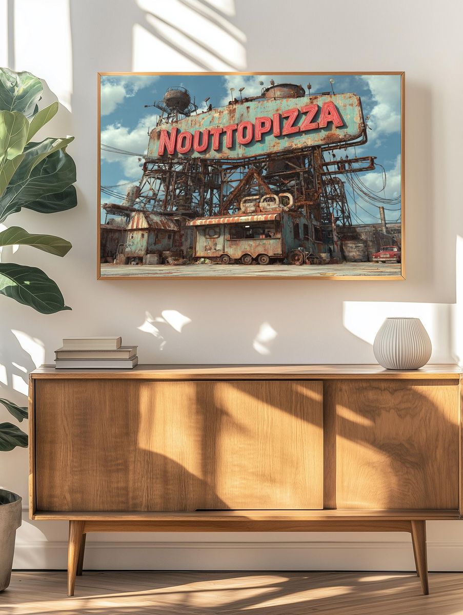 Nouttopizza — Retro Diner Print. — room view 3