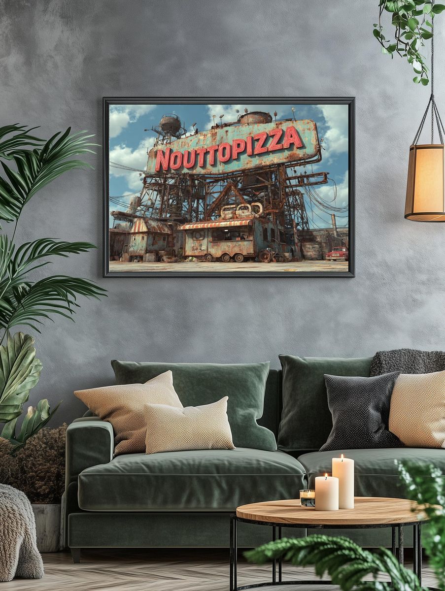 Nouttopizza — Retro Diner Print. — room view 4