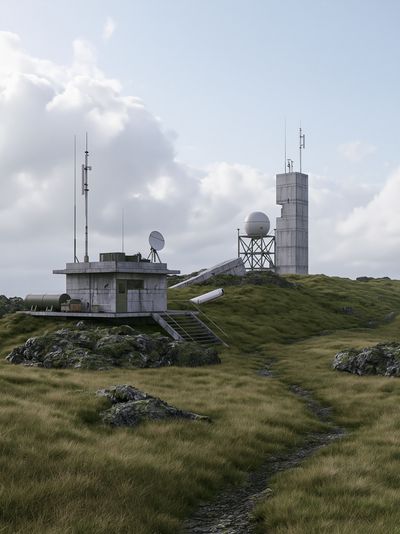 Remote Radar Station Photography Poster.