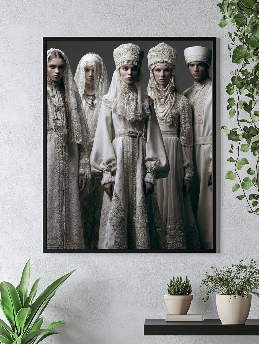 Russian Folk Fashion Photography Poster. — room view 4