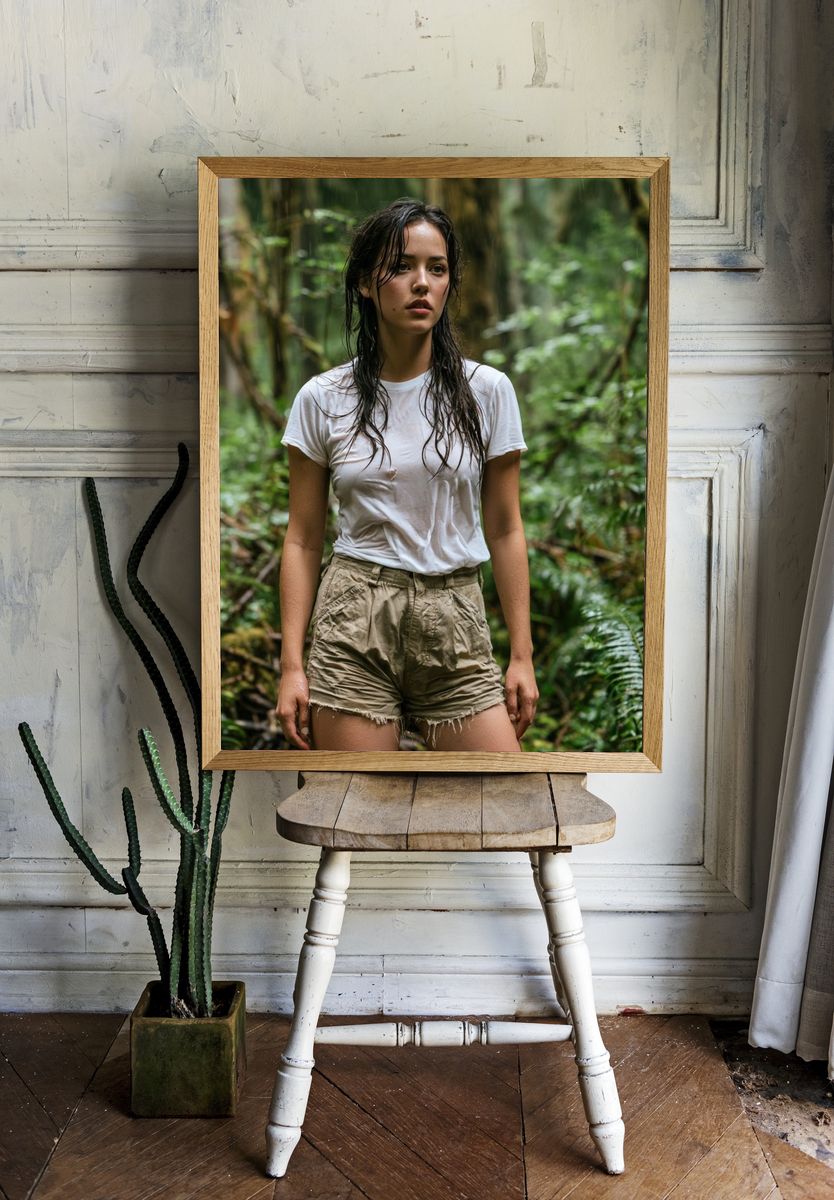 Rainforest Portrait Photography Poster. — room view 1