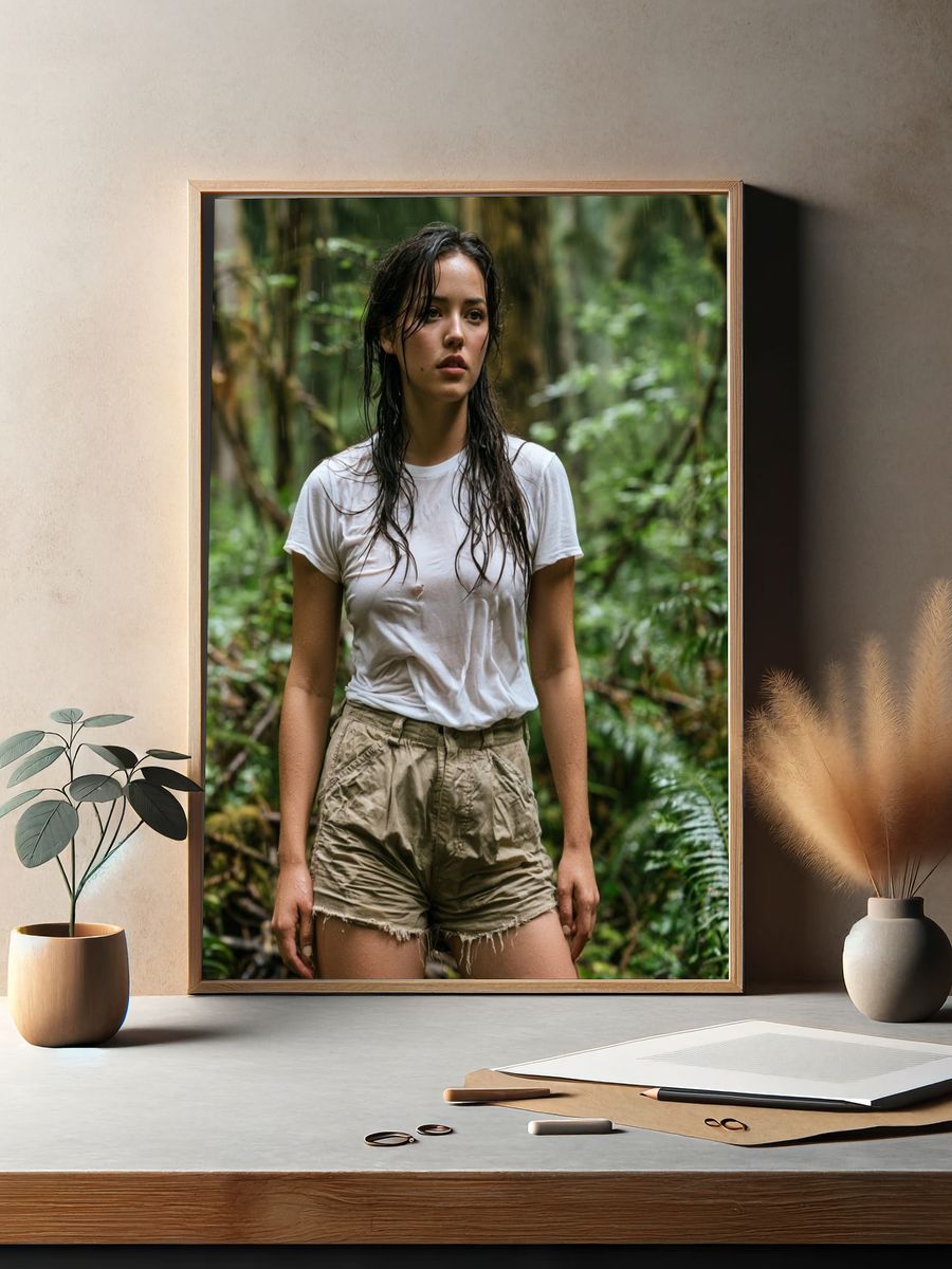 Rainforest Portrait Photography Poster. — room view 2