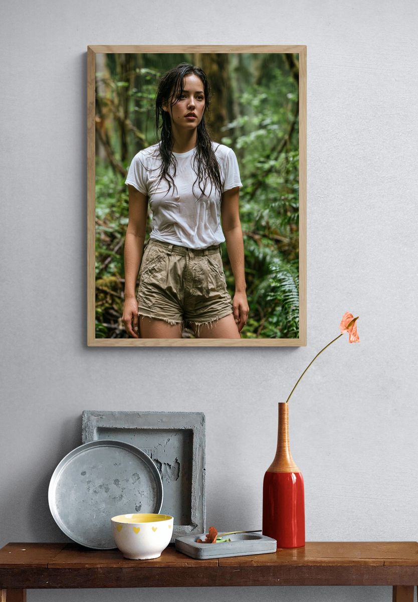 Rainforest Portrait Photography Poster. — room view 3