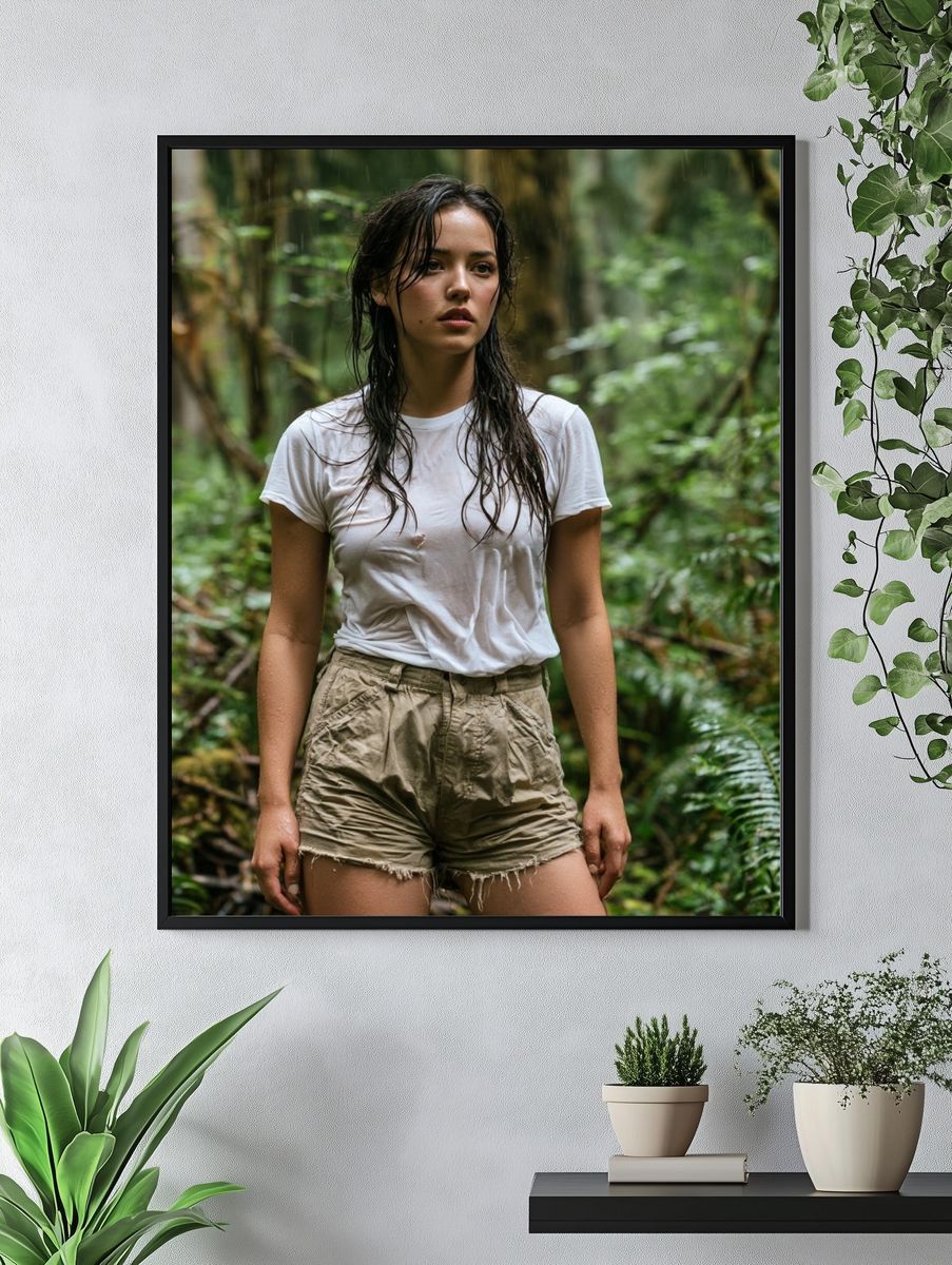 Rainforest Portrait Photography Poster. — room view 4