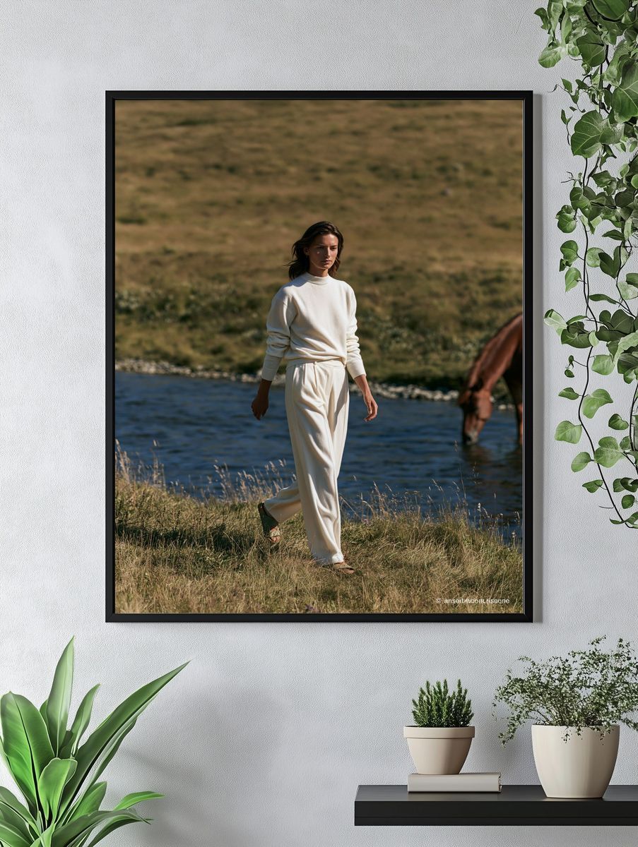 Riverside Fashion Portrait Poster. — room view 4