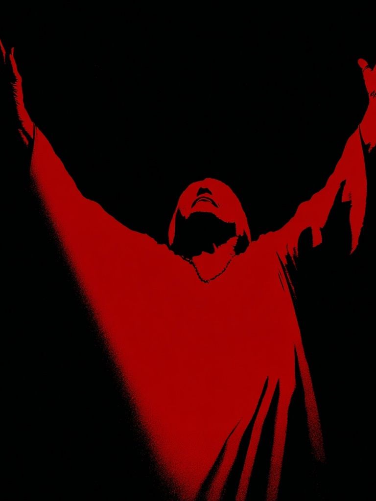 Red Figure Silhouette Poster. poster detail