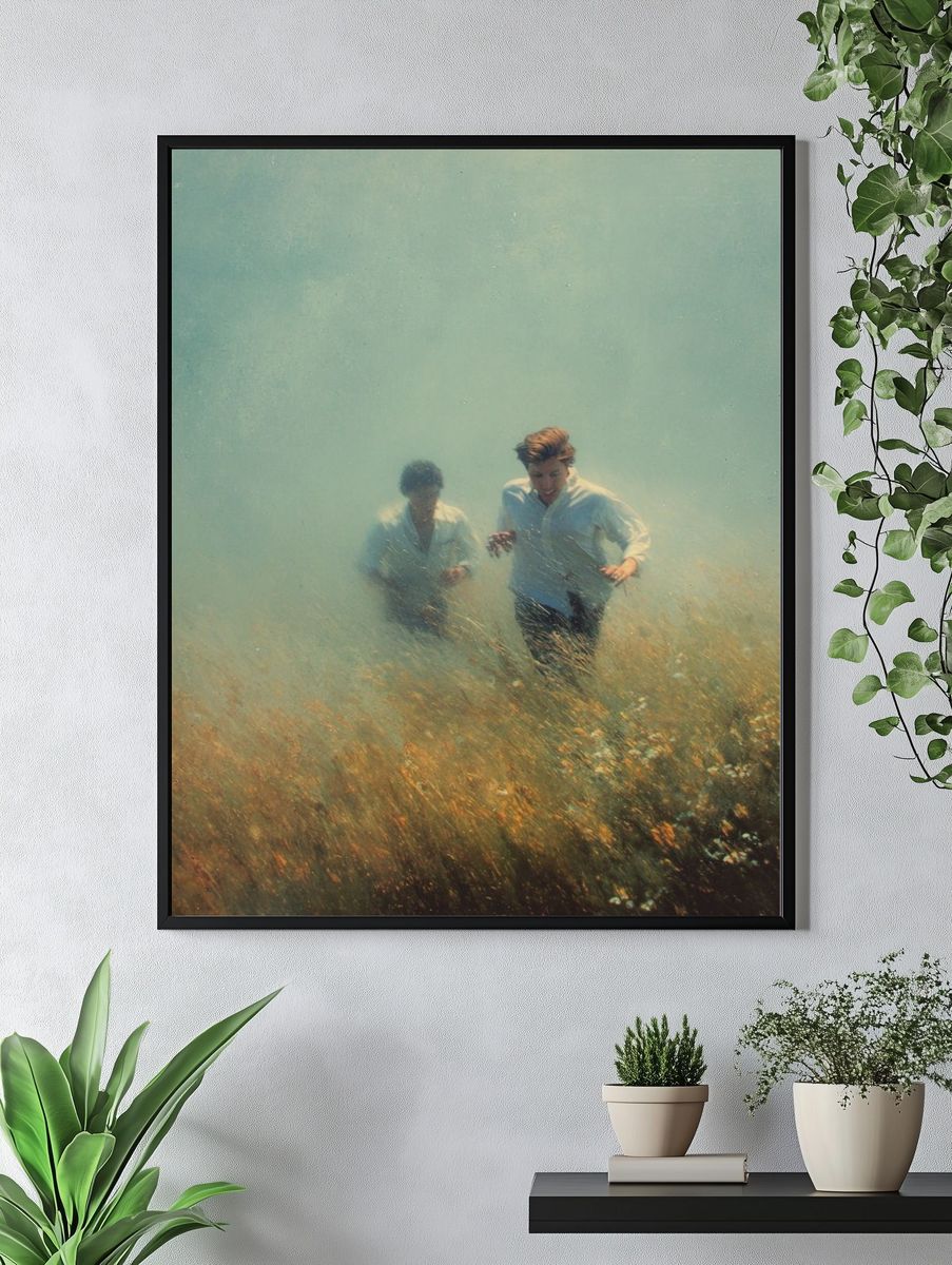 Running Through a Field — Fine Art Print. — room view 4