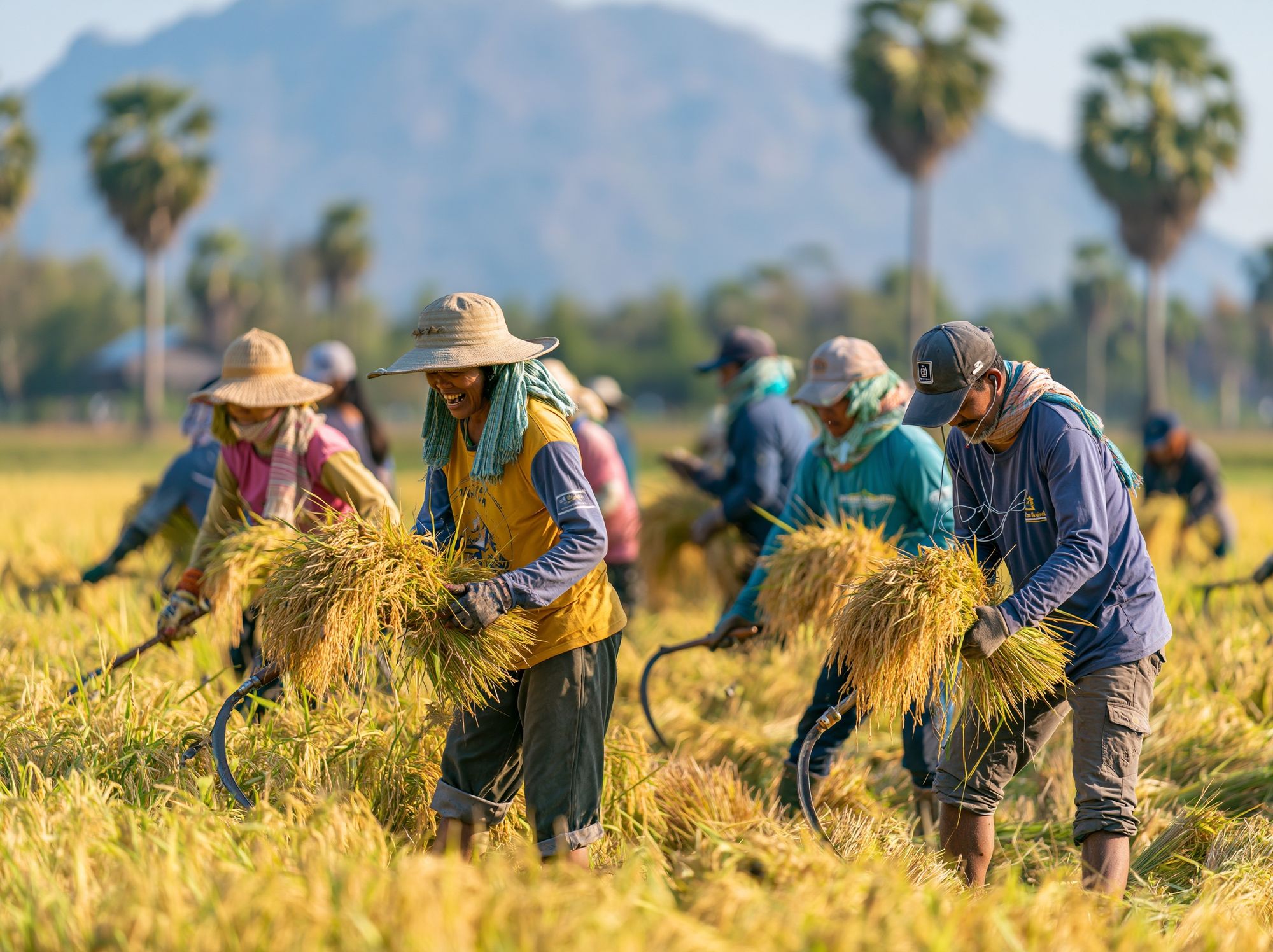 Rice Harvest Field Photography Poster. poster — photography art