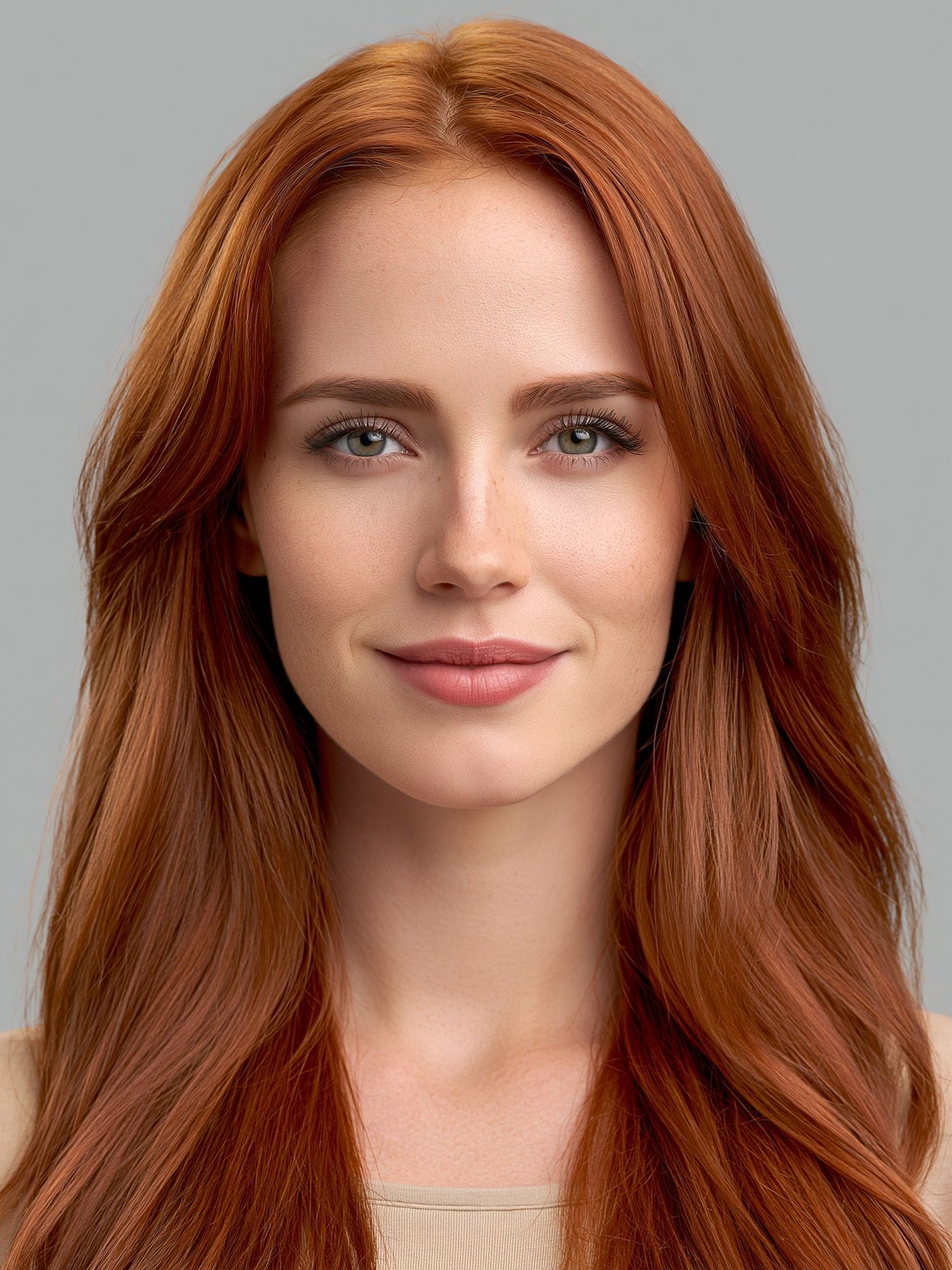 Red-Haired Portrait Photography Print. poster detail