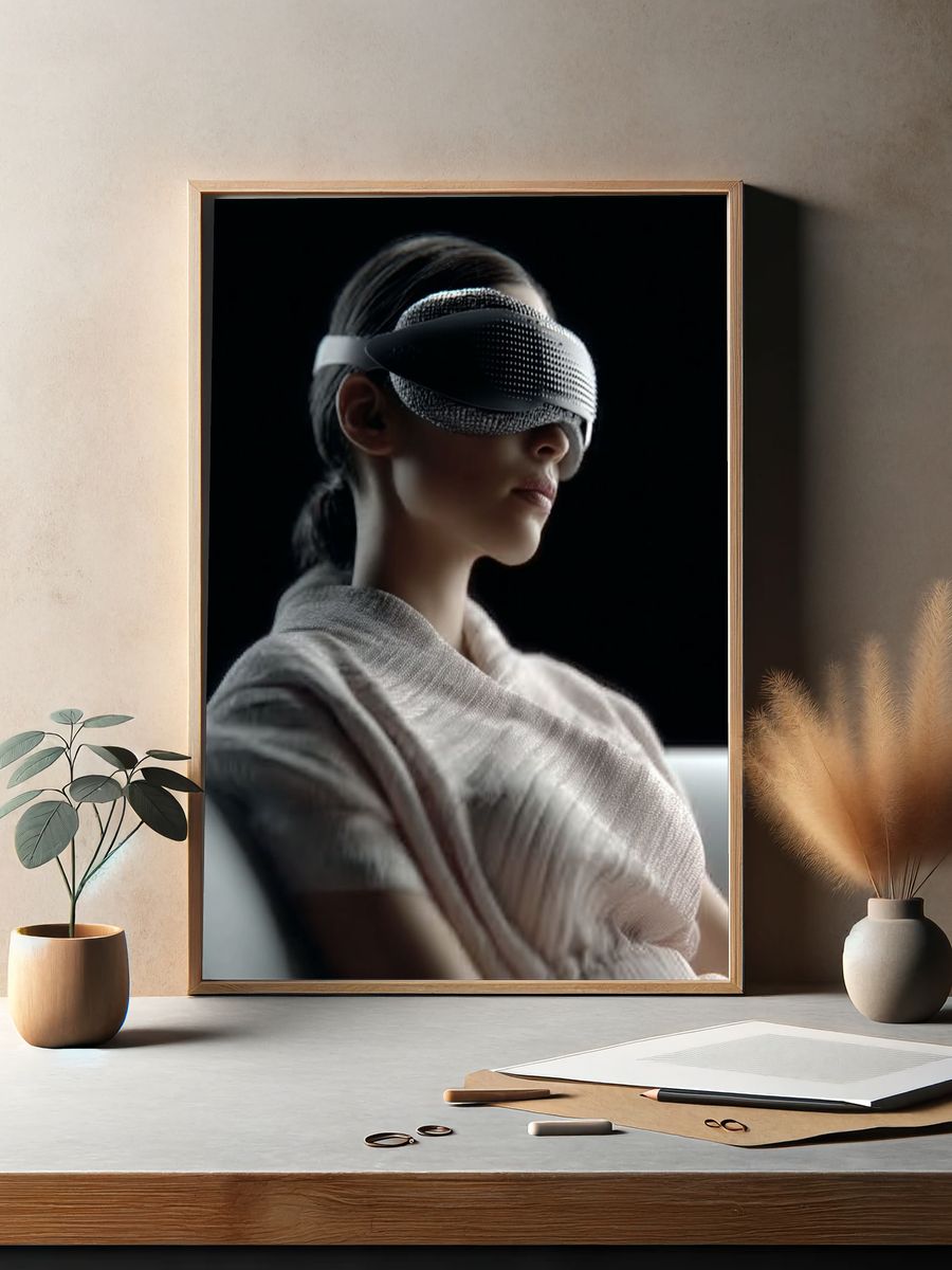 Relaxation in Focus — Minimalist Print. — room view 2