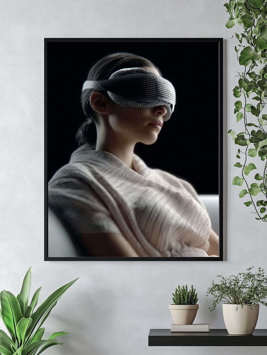 Relaxation in Focus — Minimalist Print. — room view 4