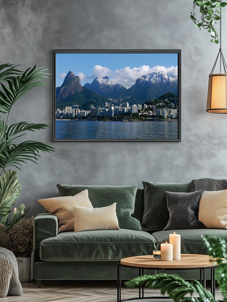Rio de Janeiro Skyline Photography Poster. — room view 4