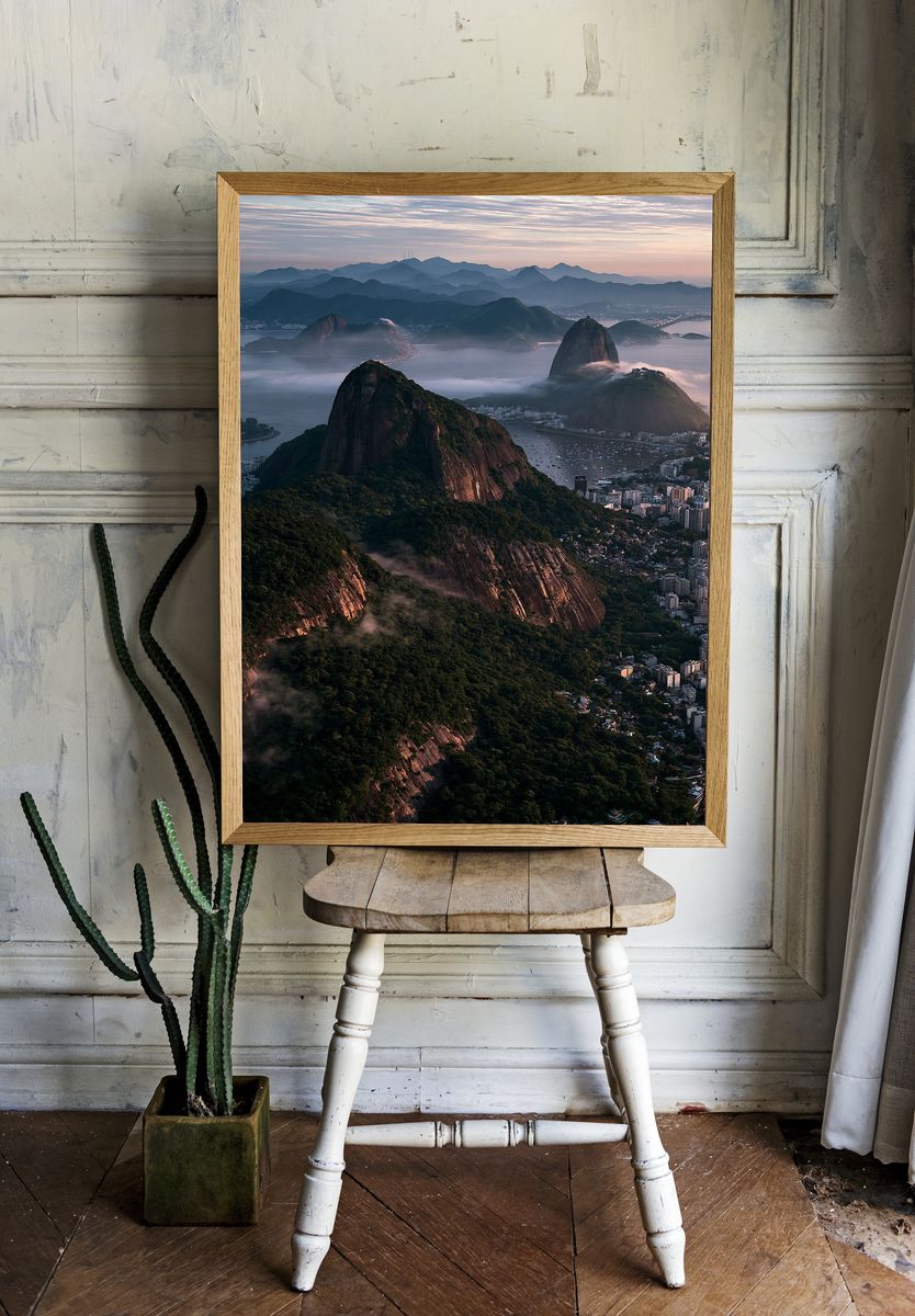 Rio de Janeiro Sunrise Photography Poster. — room view 1