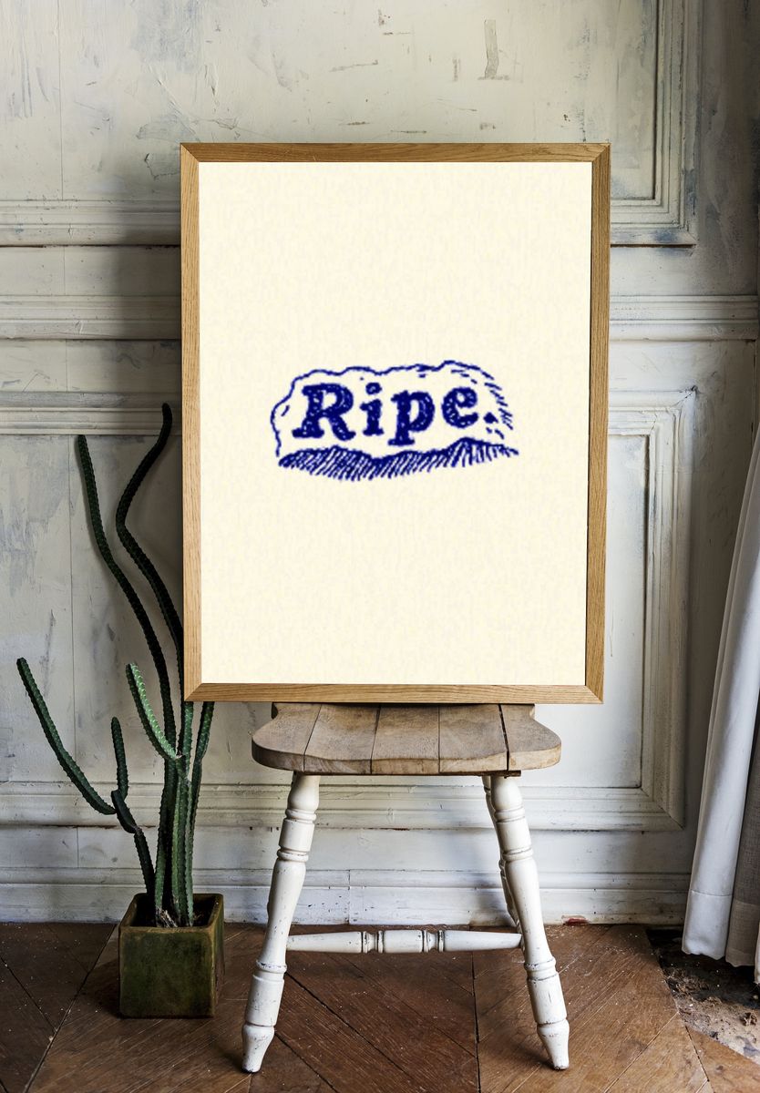 Ripe Vintage Typography Poster room preview
