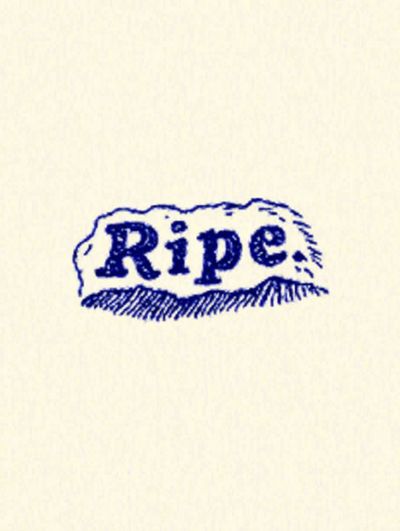 Ripe Vintage Typography Poster