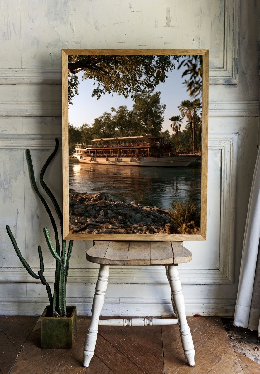 River Cruise Boat Photography Poster. — room view 1