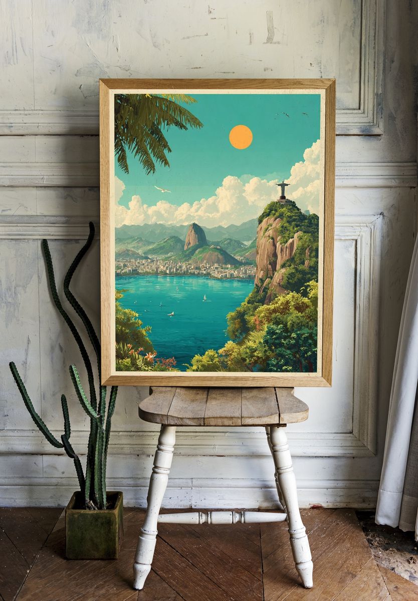 Rio de Janeiro Tropical Print. room preview