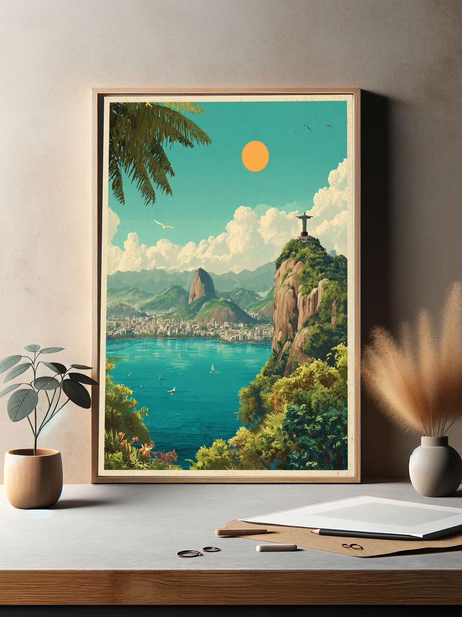 Rio de Janeiro Tropical Print. — room view 2