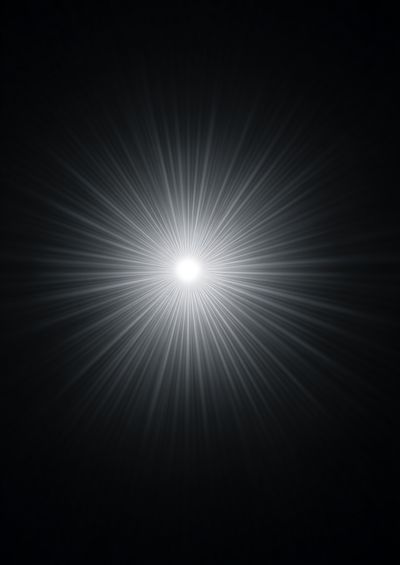 Radiant Light Burst — Abstract Print. poster