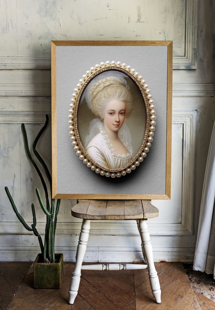 Regal Lady Portrait — Fine Art Print. — room view 1
