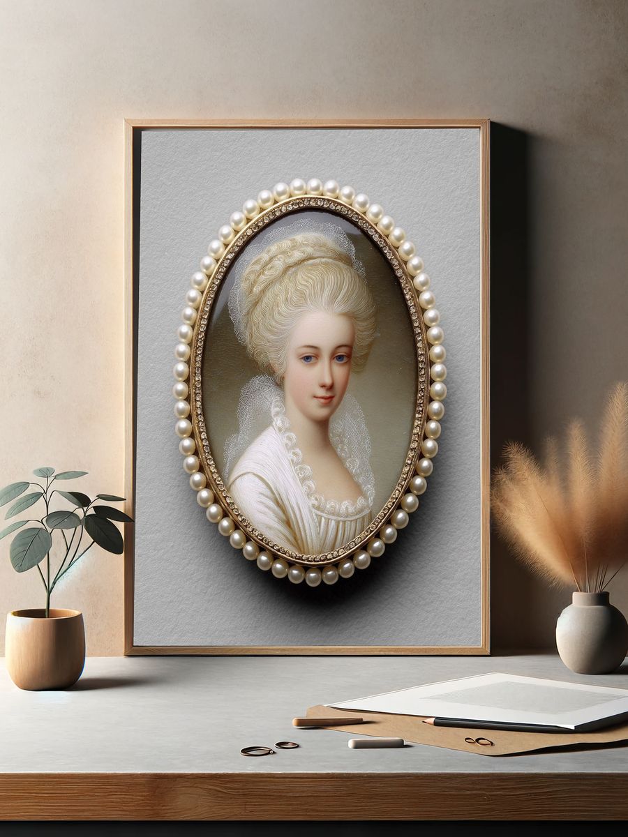 Regal Lady Portrait — Fine Art Print. — room view 2
