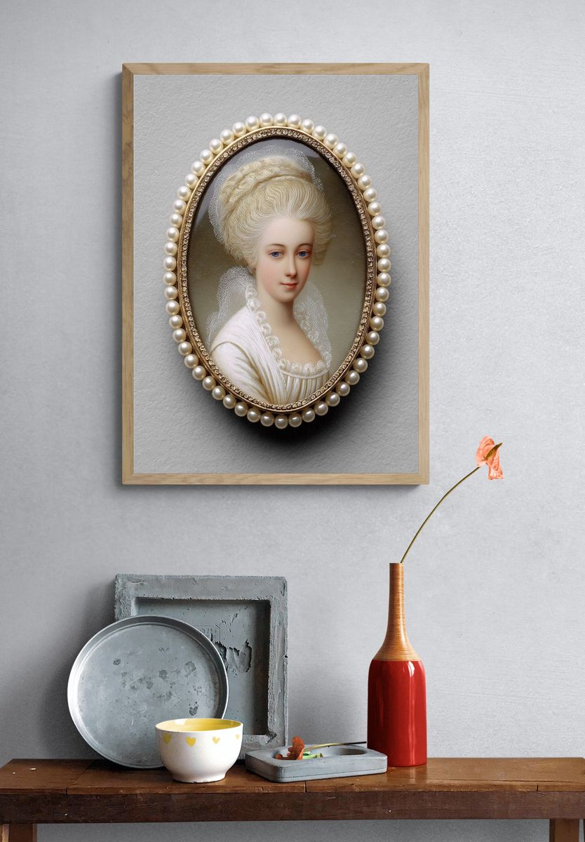 Regal Lady Portrait — Fine Art Print. — room view 3