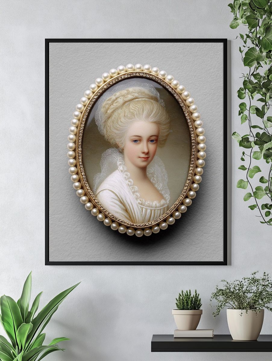 Regal Lady Portrait — Fine Art Print. — room view 4
