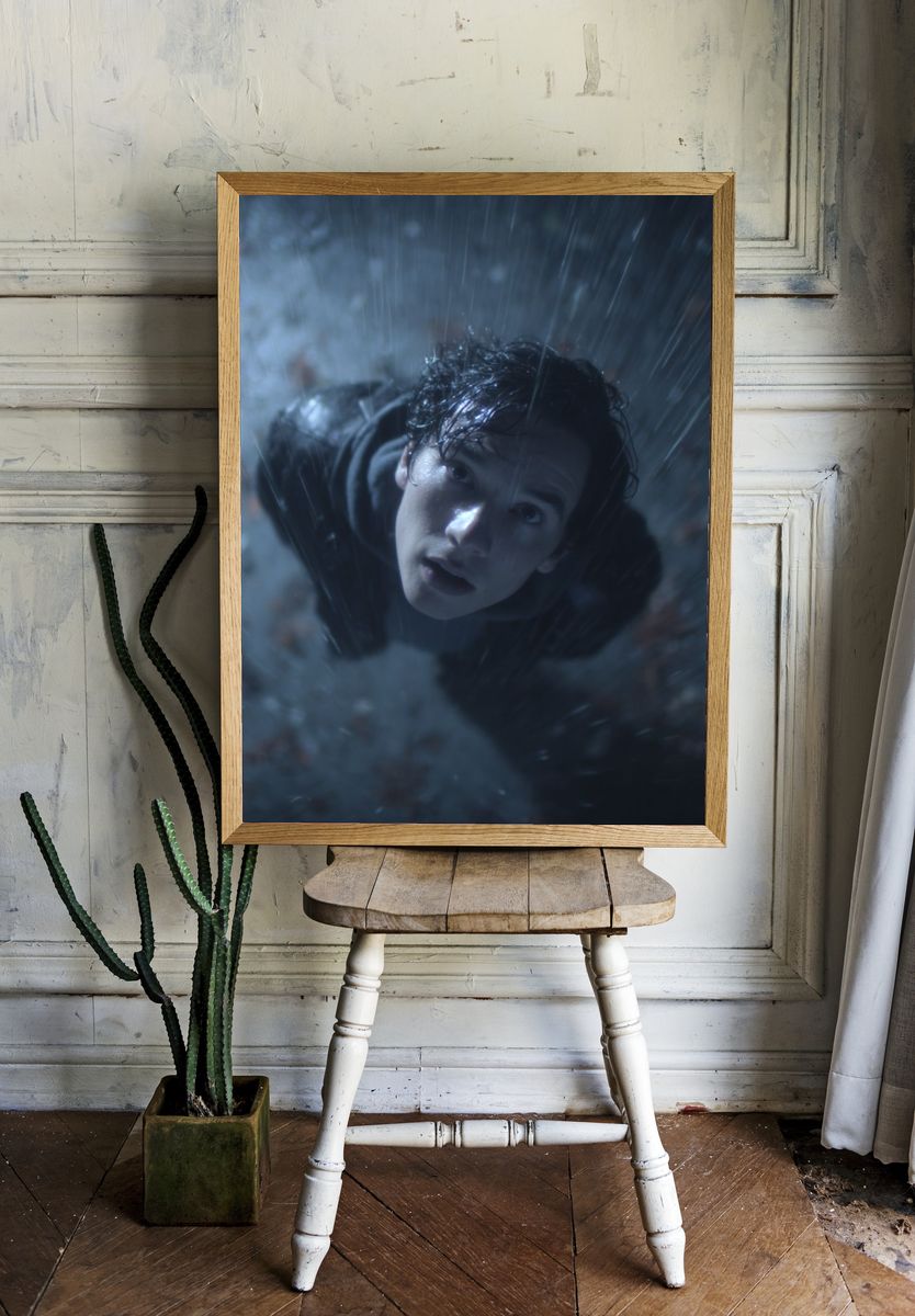 Rainy Portrait Poster. room preview
