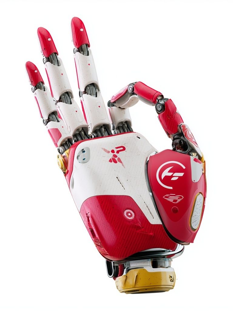 Robotic Hand Gesture Poster. poster — illustration art