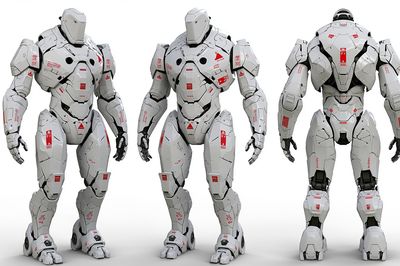 Futuristic Robot Concept Poster.