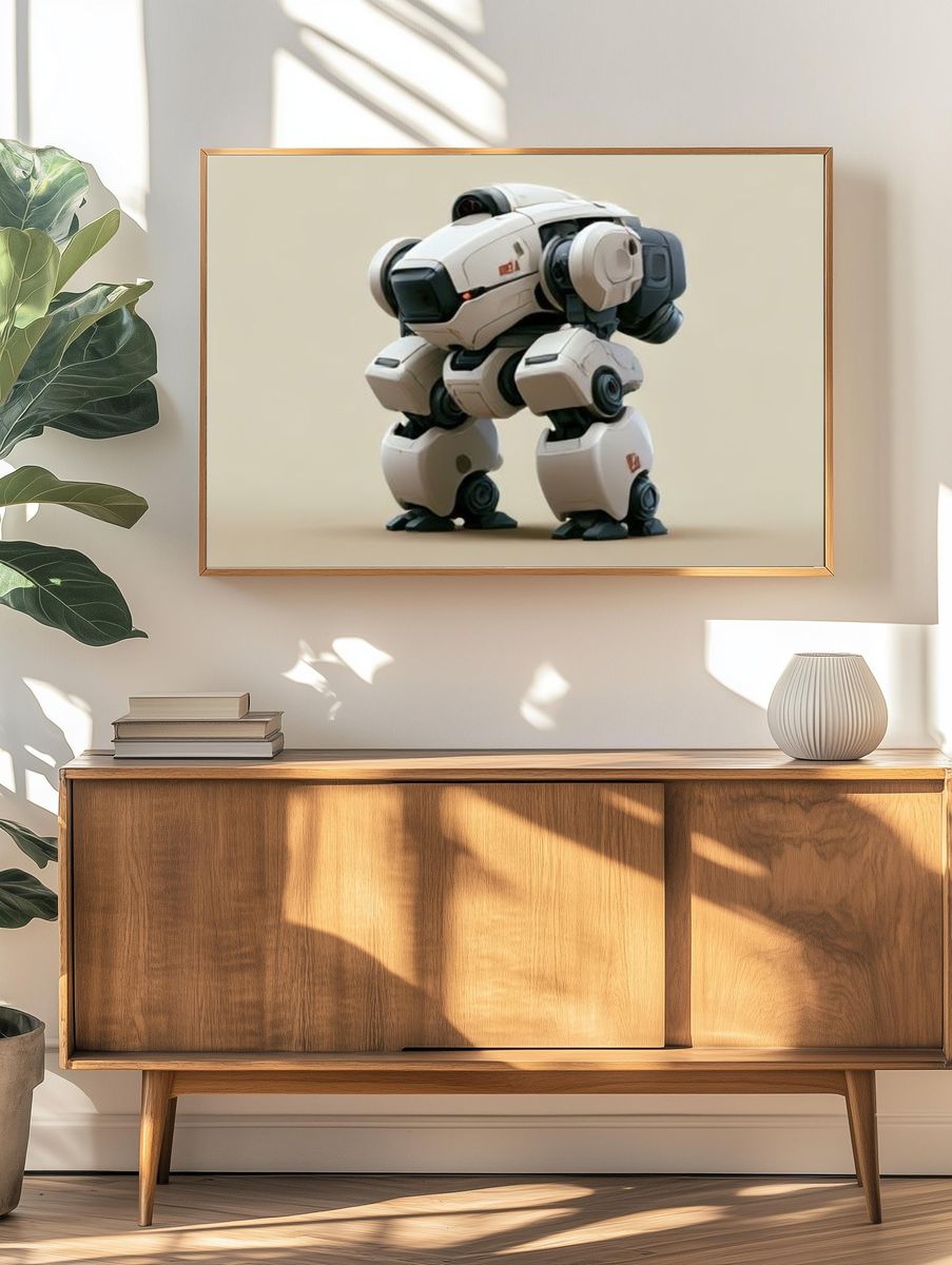 Robotic Mech Concept Art Print. — room view 3