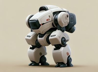 Robotic Mech Concept Art Print.