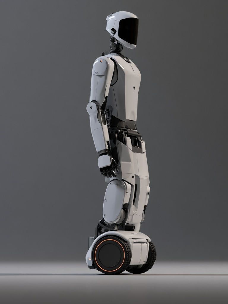 Humanoid Robot Illustration Poster. poster detail
