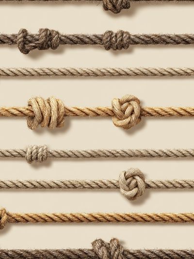 Knotted Rope Texture Print.