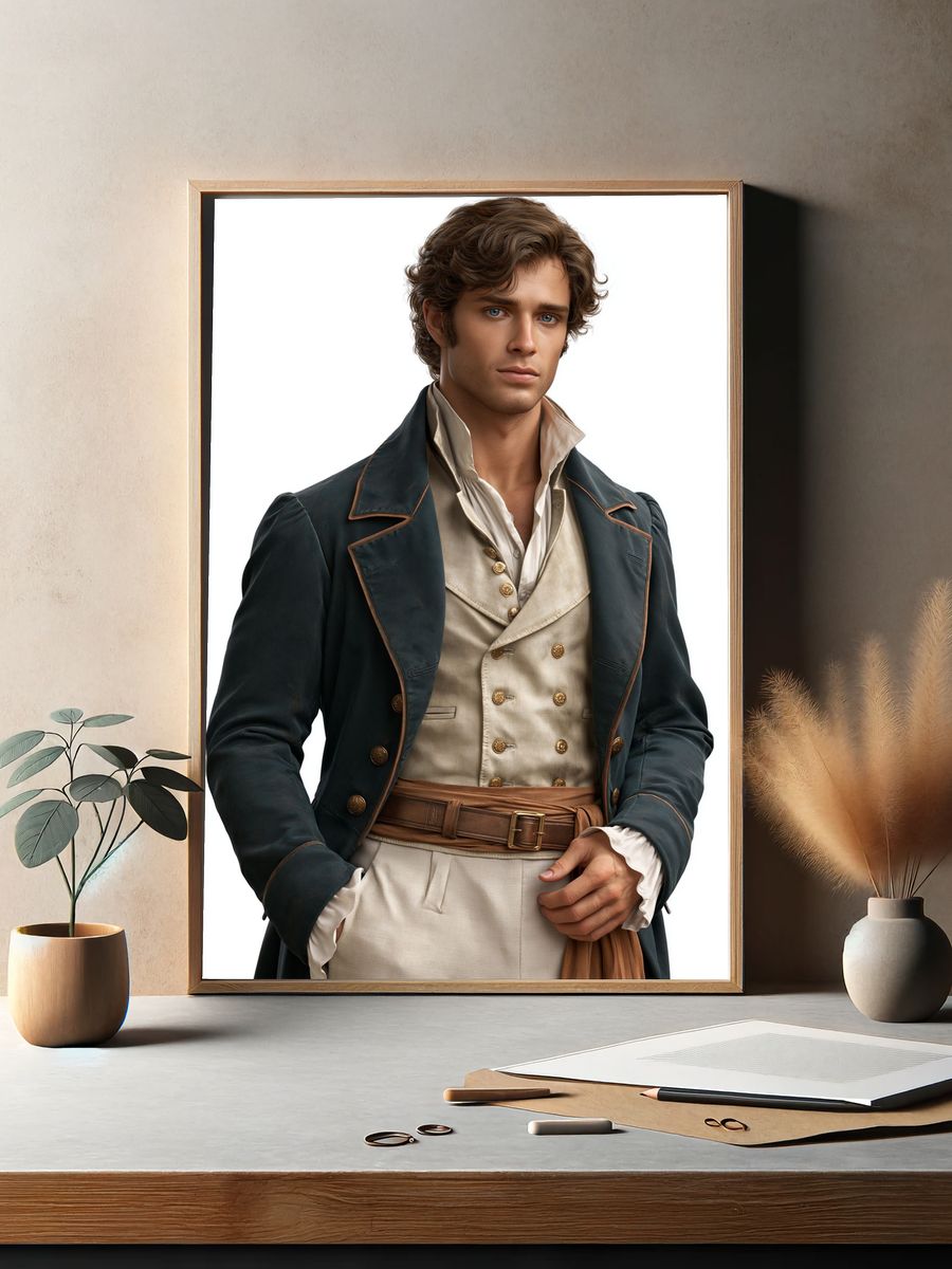 Regency Portrait Fashion Poster. — room view 2