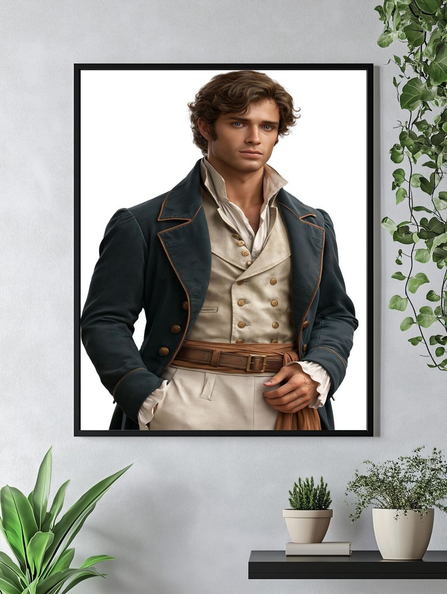 Regency Portrait Fashion Poster. — room view 4
