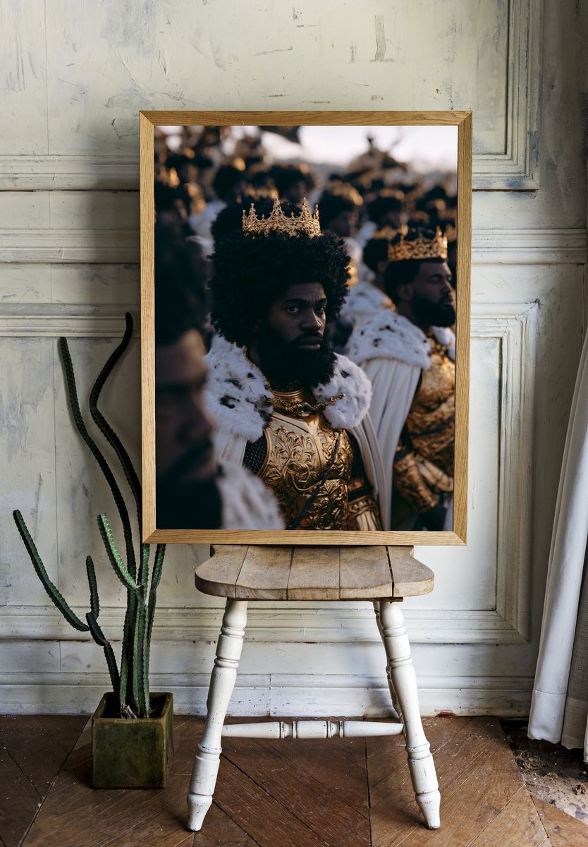 Crowned Royal Portrait Poster. room preview