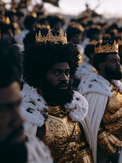 Crowned Royal Portrait Poster.