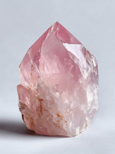 Rose Quartz Crystal — Photography Print. poster