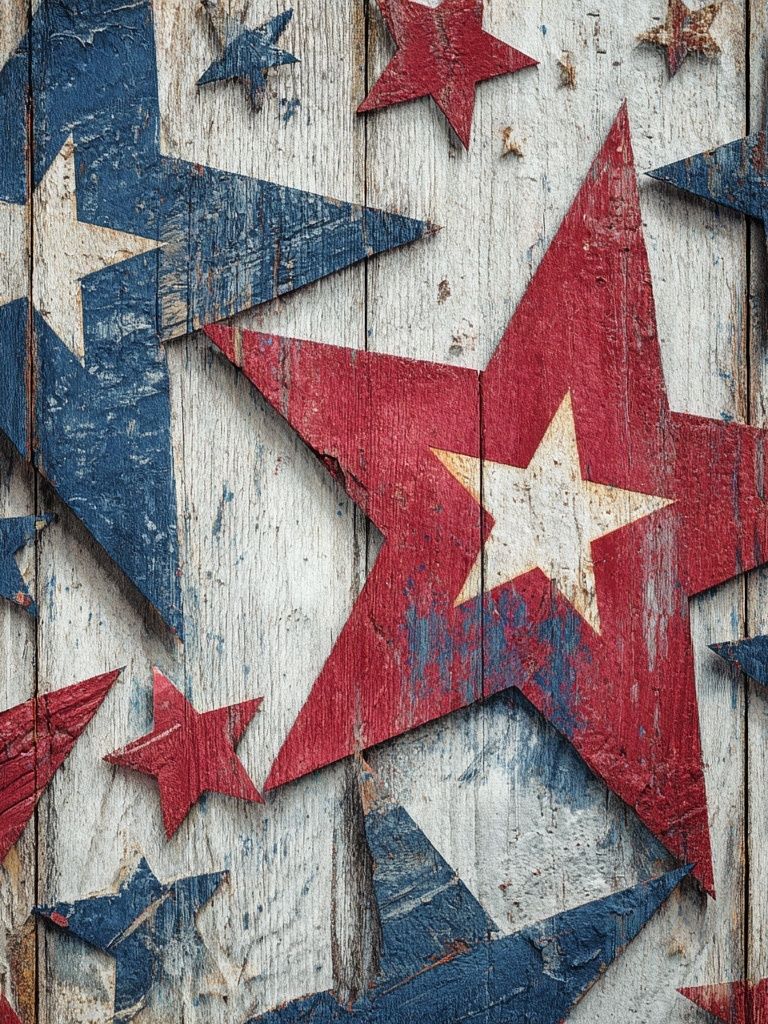Rustic Stars Wall Art Poster. poster detail