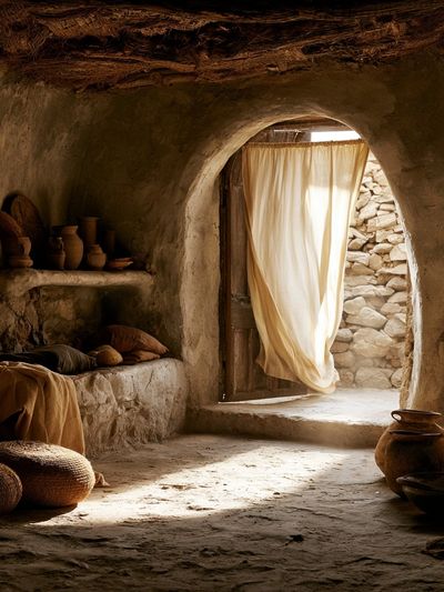 Rustic Stone Interior Photography Poster.