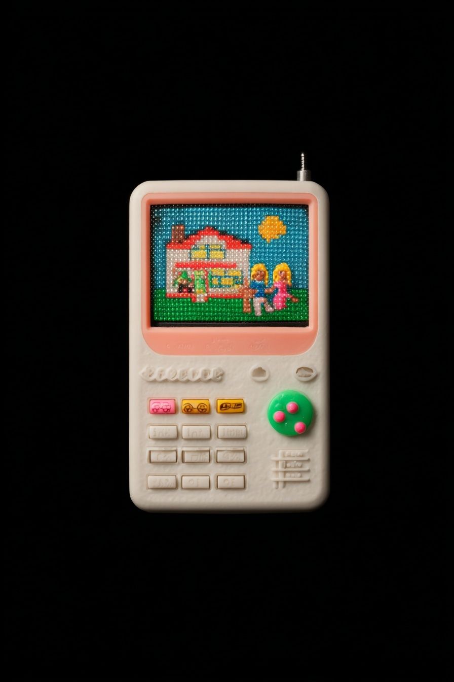 Retro Toy Console — Illustration Print. poster — illustration art