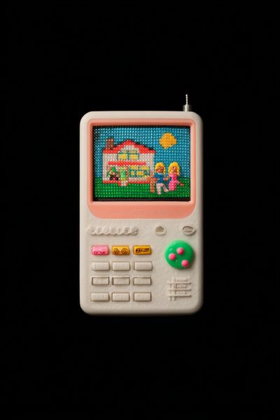 Retro Toy Console — Illustration Print. poster print