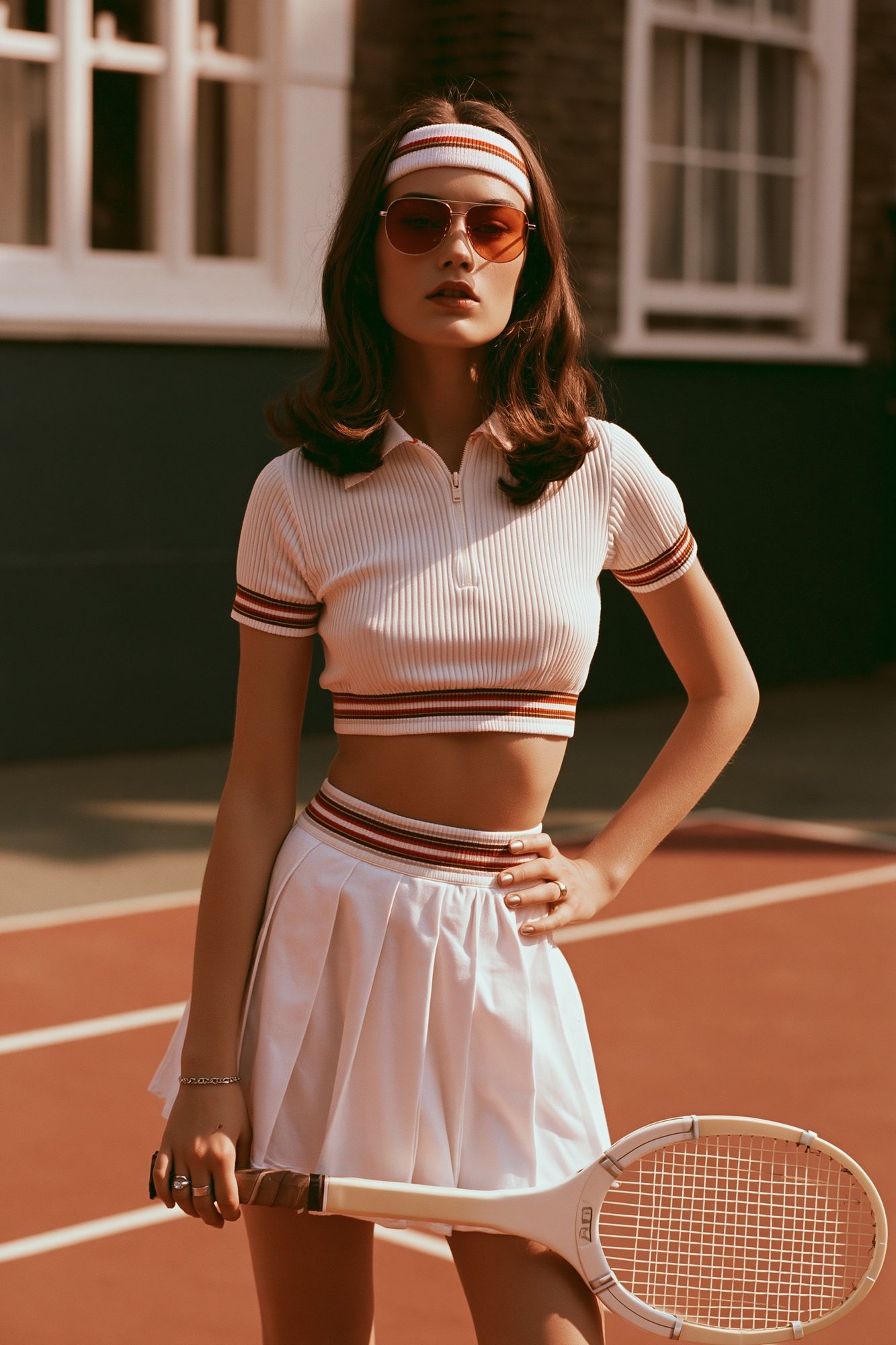 Retro Tennis Portrait Poster. poster — photography art