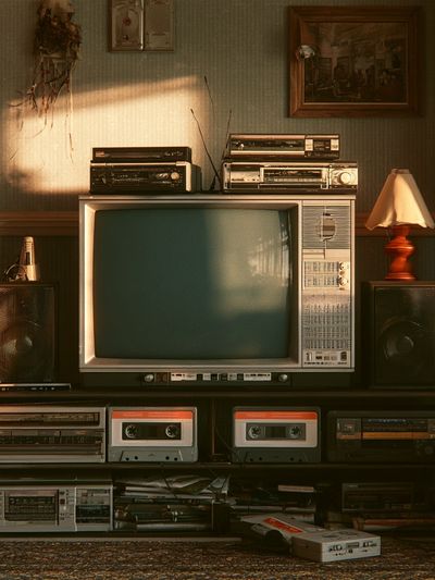 Retro Living Room TV Poster.