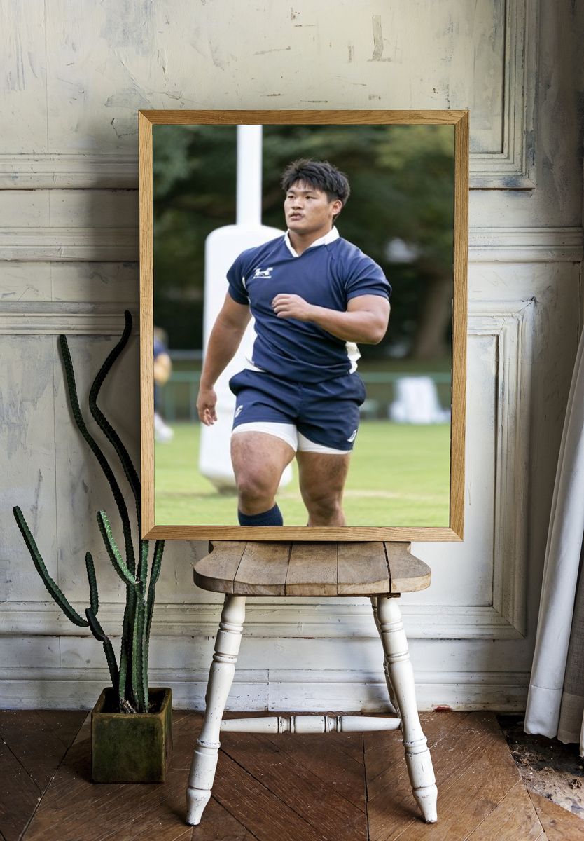Rugby Player Action Photography Poster. room preview