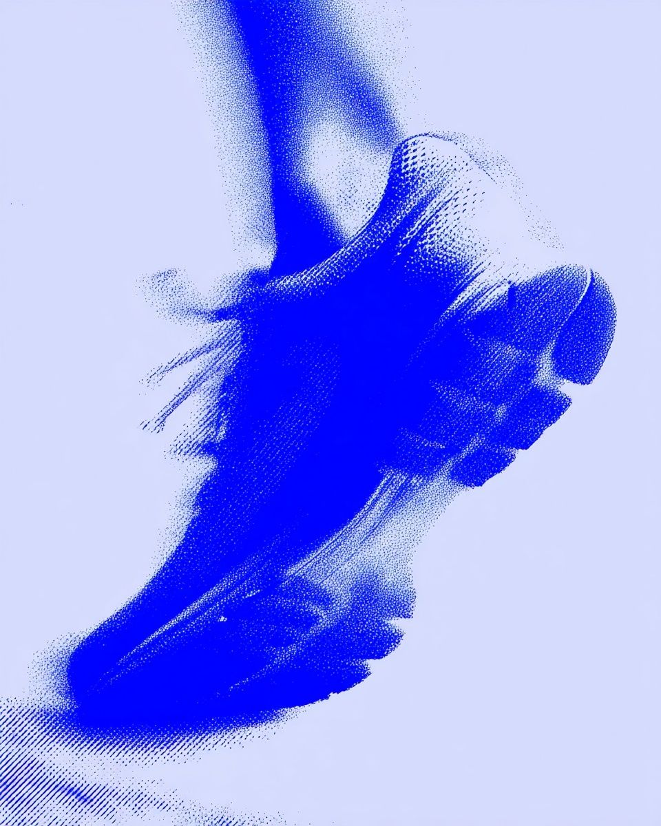 Dynamic Running Shoe — Illustration Print. poster detail